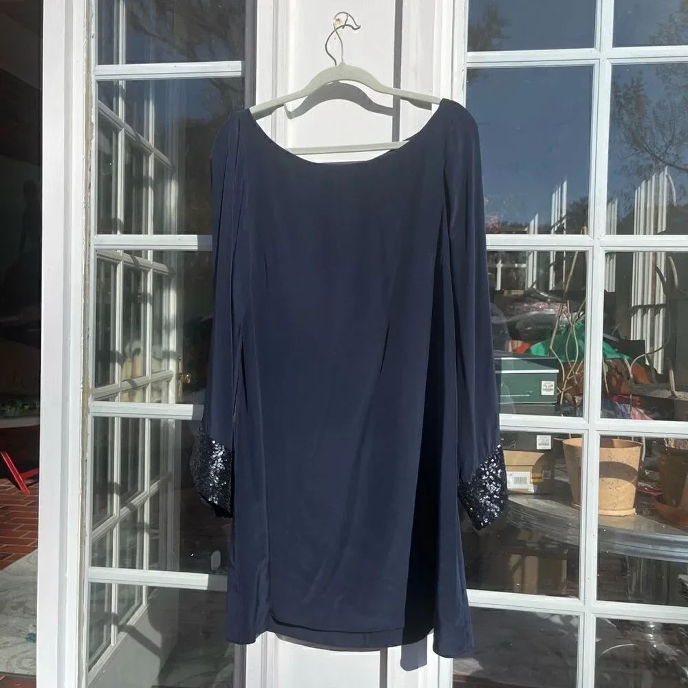 Elizabeth and James 100% Silk Sequin Shift Dress - Picture 3 of 12